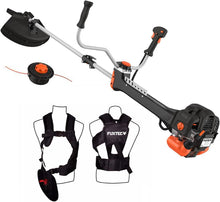 Load image into Gallery viewer, Fuxtec Débroussailleuse Thermique Professionnelle FX-PS152 52 cm3 3CV Système Anti Vibration - 2 en 1 Coupe-Bordure avec Tête de Coupe Double Fil et Lame 3 Dents Modèle Conçu pour Les Pros