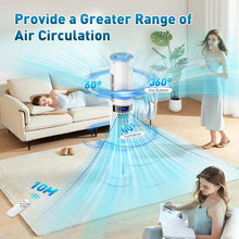 Load image into Gallery viewer, Climatiseur Mobile Silencieux Rafraîchisseur d'air avec Humidificateur, Ventilateur, 2 Sortie d'air, 360°Oscillation, 65W, 24H Minuteries, 3 Vitesses, 4 Modes,Télécommande pour Chambre Bureau