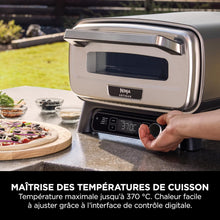 Load image into Gallery viewer, Ninja Woodfire 8-in-1 Electric Outdoor Pizza Oven, Rotisserie &amp; Smoker BBQ with Grate, Pro-Heat Plate, Pizza Stone, Wood Pellets and Shovel, 6 Settings, Dark Orange OO101EU