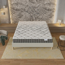 Load image into Gallery viewer, November- Matelas Eliha 120x190cm- Technologie Hybrid: Ressorts ensachés + Mousse HDensité-Épaisseur 20cm- Soutien Tonique &amp; indépendance de Couchage- Label SANITIZED(Anti bactérien/acarien)
