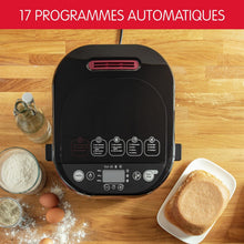 Load image into Gallery viewer, Moulinex OW220830 Bread Maker with 17 Programmes Plastic Black/Purple 31 x 29 x 29 cm