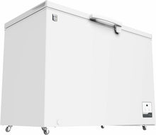 Load image into Gallery viewer, METRO Professional Congélateur bahut GHF2700S, acier, 188 x 73.5 x 94.5 cm, 700 L, 125 W, 3 paniers, éclairage LED, avec serrure, blanc/gris
