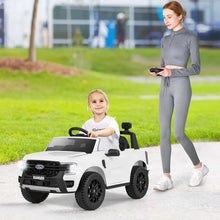 Load image into Gallery viewer, 12V Licensed Ford Ranger Kids Ride on Car, Battery Powered Electric Vehicle Toy Car w/ Remote Control, Storage Basket, Music