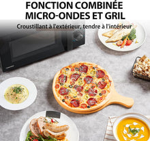 Load image into Gallery viewer, Toshiba Micro-ondes 20L MW2-MM20P(BK), Micro-ondes sur Pied, 800W, 5 Niveaux de Puissance, avec Décongélation Facile, éclairage LED à l'intérieur, Noir