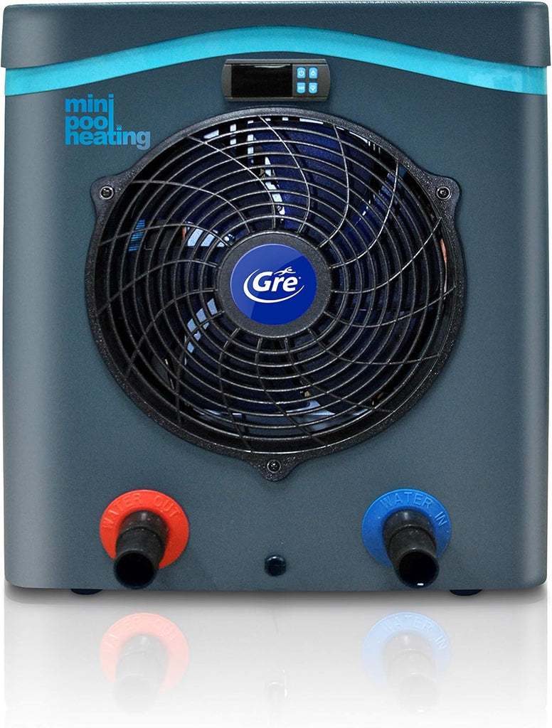 Gre HPM40 HPM40-Mini Pompe à Chaleur pour Piscine Hors Sol jusqu'à 40 m3, Noir