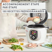 Load image into Gallery viewer, Moulinex Cookeo Mini Smart High Pressure Multicooker, 3L, 2 People, 150 Built-in Recipes, Unattended Cooking, Step-by-Step Guide, Compact, Moulinex App CE880410