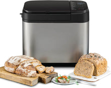 Load image into Gallery viewer, Panasonic SD-YR2550SXE Automatic Bread Maker, Raisin, Nut and Yeast Dispensers, 31 Auto Programs, Dual Temperature Sensor, 13 Hour Digital Timer, LCD Display, Silver