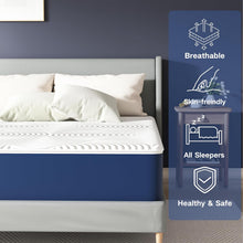 Load image into Gallery viewer, Matoresu Double Mattress 160 x 190 cm Memory Foam Height 25 cm Medium Rigid H3 Ergonomic 7 Zone Cold Foam Comfortable Breathable Fabric Cover