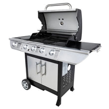 Load image into Gallery viewer, Barbecue au gaz BRISBANE - 4 brûleurs 14kW + réchaud Somagic