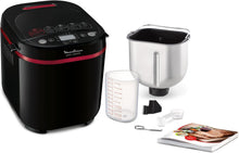 Load image into Gallery viewer, Moulinex OW220830 Bread Maker with 17 Programmes Plastic Black/Purple 31 x 29 x 29 cm