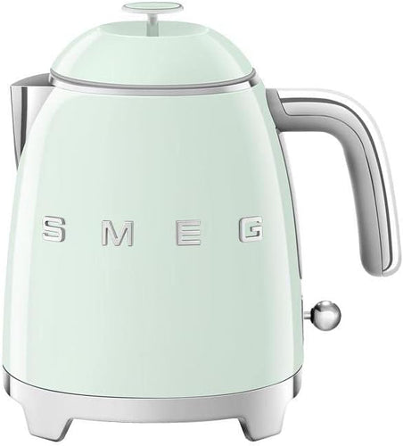 Smeg, KLF05WHEU Small Electric Kettle 0.8 L, Stainless Steel Filter, Automatic Safety Shutdown, Water Level Indicator, Non-slip Base and Integrated Cord Storage, Power 1400 W, White