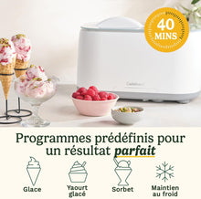 Load image into Gallery viewer, Cuisinart Sorbetière - Fait de la crème glacée, du gelato, du sorbet et du yogourt glacé en 40 minutes - Desserts maison - Facile à utiliser - Acier inoxydable - ICE100BCU