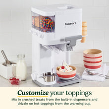 Load image into Gallery viewer, Cuisinart Sorbetière | machine à crème glacée, yaourt glacé, gelato, sorbet, sans produits laitiers | Distributeur de garniture | facile à utiliser | 1.42L fait 6 portions | Prêt en 20mins | ICE48U