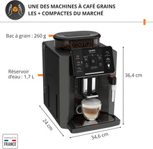 Load image into Gallery viewer, Krups Sensation C50, Machine à café grains, machine expresso, 5 boissons accès direct, Interface tactile, Facile à utiliser, Nettoyage automatique, Buse vapeur Cappuccino, Fabriqué en France EA910810