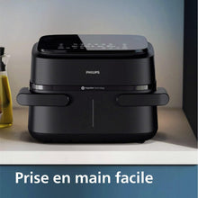Load image into Gallery viewer, Philips Air Fryer 3000 Series Double Basket - Healthy, Fast and Versatile Cooking, 9 Litre Capacity, Touch Screen, Two Drawer Design (NA350/00)