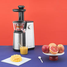 Load image into Gallery viewer, H.Koenig GSX12 Vertical Juice Extractor Stainless Steel Black, Fruit and Vegetable Juice, BPA Free, 82 mm Wide Mouth, Soft Pressure, 1 Litre, 400 W
