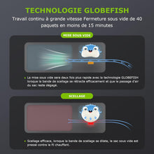 Load image into Gallery viewer, Bonsenkitchen Food Vacuum Sealer Machine, 5 Modes-8L/min, Globefish Technology for Continuous Work at High Speed, Includes 100 Vacuum Bags and 1 Roll Bag