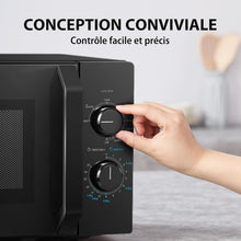 Load image into Gallery viewer, Toshiba Micro-ondes 20L MW2-MM20P(BK), Micro-ondes sur Pied, 800W, 5 Niveaux de Puissance, avec Décongélation Facile, éclairage LED à l'intérieur, Noir