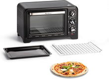 Load image into Gallery viewer, Moulinex Oven, 33 L, Rotating heat, Advanced convection, 6 cooking modes, Thermostat adjustable up to 240°C, Timer 120 min, Reversible grill, Silicone oven mitts, Optimo Black OX464811