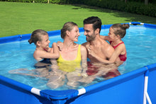 Load image into Gallery viewer, Bestway Steel Pro Frame Piscine carrée sans pompe en acier Bleu 400 x 211 x 81 cm bleu 56405
