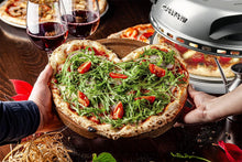 Load image into Gallery viewer, G3 Ferrari G10006 Pizza Express Delizia, 1200 W Pizza Oven, Adjustable Thermostat up to 400°C, Cooks Tasty Pizza in 5 Minutes, Double Resistance, Recipe Book and Spatulas Included - Black