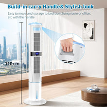 Load image into Gallery viewer, Climatiseur Mobile Silencieux Rafraîchisseur d'air avec Humidificateur, Ventilateur, 2 Sortie d'air, 360°Oscillation, 65W, 24H Minuteries, 3 Vitesses, 4 Modes,Télécommande pour Chambre Bureau