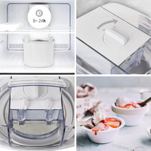 Load image into Gallery viewer, Duronic IM540 Machine à glace et sorbetière électrique Cuve amovible en inox de 1,5 litres Turbine idéale pour créer des glaces sorbets yaourts glacés crèmes glacée et desserts faits maison