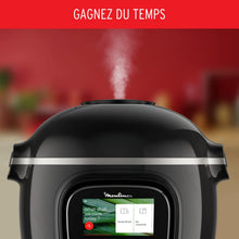 Load image into Gallery viewer, Moulinex Cookeo Touch Wifi Multicuiseur intelligent, Cuve 6 L, Haute pression, Guide pas à pas, 250 recettes intégrées, Application Moulinex CE902800, Noir
