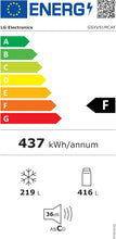 Load image into Gallery viewer, LG GSXV91MCAF Réfrigérateur combiné - Side by Side, 635L, InstaView, Total No-Frost, Compartiment congélation, Distributeur d'eau et glace UVnano, Compresseur Inverter Linear, Wi-Fi, Noir, Classe F