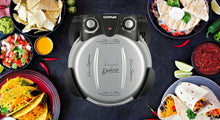 Load image into Gallery viewer, G3 Ferrari G10006 Pizza Express Delizia, 1200 W Pizza Oven, Adjustable Thermostat up to 400°C, Cooks Tasty Pizza in 5 Minutes, Double Resistance, Recipe Book and Spatulas Included - Black