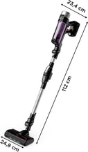 Load image into Gallery viewer, Rowenta X-Force Flex 9.60 Allergie Aspirateur balai sans fil, Filtration Anti-Allergènes, Puissant 100AW, Ultra Léger, Autonomie 45min RH2038WO, Noir / Violet