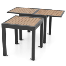 Load image into Gallery viewer, Table de Jardin Extensible en Aluminium Ajustable de 80 à 160 CM Table à Manger Extérieure Rectangulaire pour 4-6 Personnes Naturel