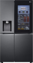 Load image into Gallery viewer, LG GSXV91MCAF Réfrigérateur combiné - Side by Side, 635L, InstaView, Total No-Frost, Compartiment congélation, Distributeur d'eau et glace UVnano, Compresseur Inverter Linear, Wi-Fi, Noir, Classe F