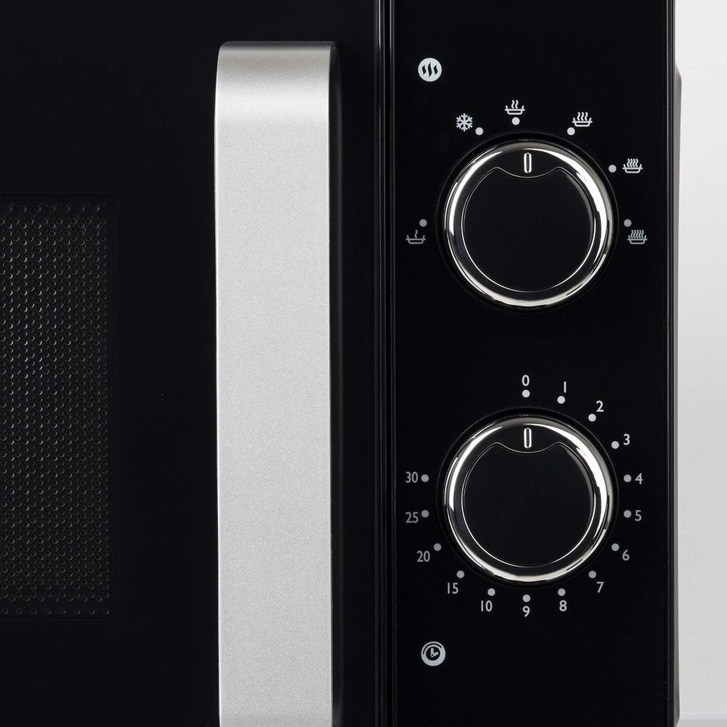 H.Koenig Micro-Ondes Four Grill 2 en 1 VIO9, 25L, Plateau tournant 27cm, 10 modes de cuisson jusqu’à 1000W, Décongélation, Cuisson combinée, écran LCD [Classe énergétique A+]