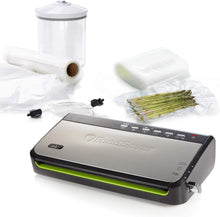 Load image into Gallery viewer, FoodSaver FFS005X Machine sous Vide avec Compartiment de Rangement pour Rouleau et Cutter, Fonction Pulse pour Aliments Fragiles, Inclus Accessoires et Sacs de Mise sous Vide Assortis