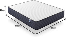 Load image into Gallery viewer, NATURALEX - Matelas PerfectSleep 180x200 - Épais 30 cm - Soutien Mousse à mémoire de Forme - Accueil Blue Latex - Confort Ferme - Respirant - 7 Zones - Réversible - Haute Densité - Fabriqué en Europe