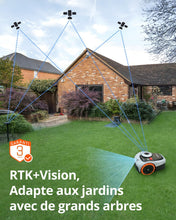 Load image into Gallery viewer, Navimow i105E Robot Tondeuse sans Fil périphérique, Recommandé 500 m², Max. 600 m², RTK+Vision Tondeuse Robot Gazon, IA cartographie Automatique, Limite virtuelle, Gestion multizone