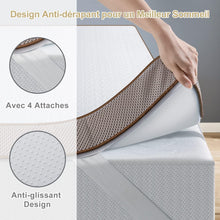 Load image into Gallery viewer, BedStory [Nouvelle Technologie] Surmatelas 160 x 200 à Mémoire de Forme de 7.5CM, Surmatelas de Haute Densité avec Gel Plus Respirant, Housse Amoivible et Lavable