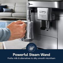 Load image into Gallery viewer, De'Longhi Magnifica Evo Automatic Espresso &amp; Coffee Machine with Manual Milk Frother, Built-in Grinder &amp; Auto-Clean Function - For Latte, Cappuccino, Americano, Iced Coffee, ECAM29043SB
