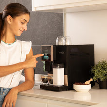 Load image into Gallery viewer, Cecotec Machine à Café Superautomatique Cremmaet Compactccino Black Rose, 19 bars, Réservoir à lait, Système Thermoblock, 5 niveaux de mouture, Réservoir à café 150g