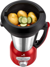 Load image into Gallery viewer, Senya SYCP-HB008R Cook &amp; Ice V3 Red Stainless Steel Heated Blender, Soup Blender/Milled Soup, Steaming, Crushed Ice Smoothies, 1, 5L, 1400W, SYCP-HB008R