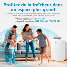 Load image into Gallery viewer, MIDEA Climatiseur PortaSplit Mobile Silencieux 4-in-1| 12000 BTU | Chauffage et Climatisation Portable Prêt à Poser 3,5kW- Clim Mobile avec rafraîchisseur, déshumidificateur, chauffage,ventilateur
