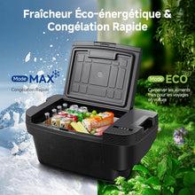 Load image into Gallery viewer, AAOBOSI 46 L Glaciere a Compression, Glaciere Electrique Double Zone, 12 V/24 V et 100-240 V Frigo Camping, -20 ℃ à 20 ℃, pour Voiture, Camion, Bateau, Camping-Car