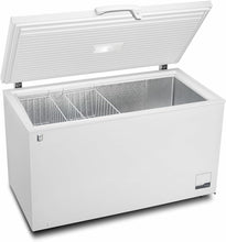 Load image into Gallery viewer, METRO Professional Congélateur bahut GHF2700S, acier, 188 x 73.5 x 94.5 cm, 700 L, 125 W, 3 paniers, éclairage LED, avec serrure, blanc/gris