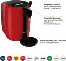 Load image into Gallery viewer, Seb Beertender VB310510 Beer Pump Pressure Beer Machine 5L Temperature Indicator Red 70 W