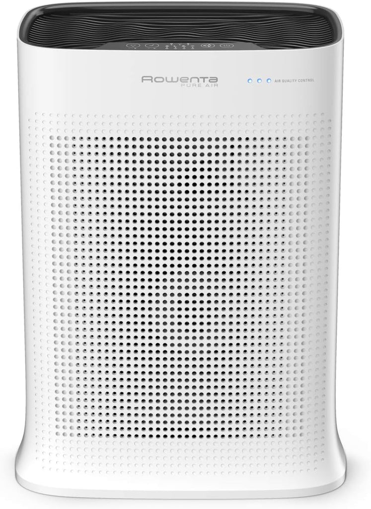 Rowenta Nanocaptur+ Pure Air Purifier, Silent, Automatic, 4 Filtration Levels, Treatment of Allergens and Fine Particles PU3040F0, White