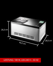 Load image into Gallery viewer, Unold 2074013 Gusto Turbine à Glace Réfrigérante Argent