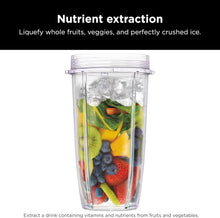 Load image into Gallery viewer, Ninja BN401 Nutri Pro Compact Personal Blender, Auto-iQ Technology, 1100-Peak-Watts, for Frozen Drinks, Smoothies, Sauces &amp; More, with (2) 24-oz. To-Go Cups &amp; Spout Lids, Cloud Silver