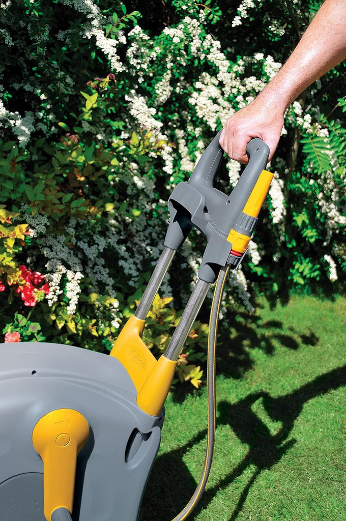 HOZELOCK - Dévidoir Chariot Fast Cart 40 M : Dévidoir sur Roues 40 M + 2 M, Chariot Caréné Ergonomique, Facile et Extrêmement Pratique d'Utilisation, Livré Assemblé et Prêt à l'Emploi [2450R0000]
