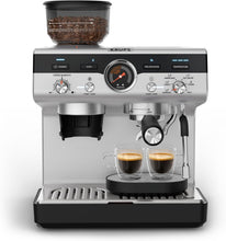 Load image into Gallery viewer, Krups Virtuoso+, Machine expresso, Machine a cafe à pompe, expresso machine a cafe moulu ou dosettes, 15 bars, Inox, Buse vapeur, Espresso et cappuccino, XP444G10